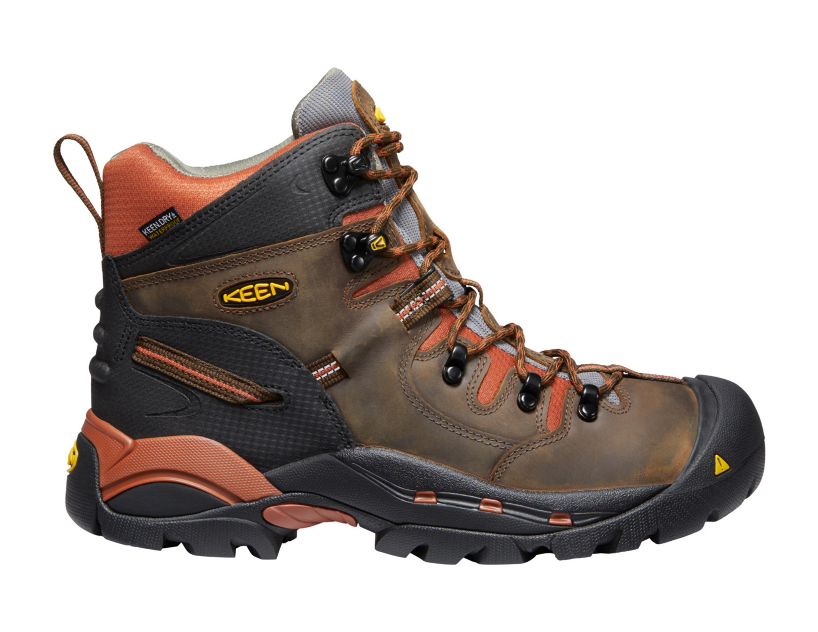 KEEN® Men's Pittsburgh 6" Waterproof Boot (Soft Toe) Cascade Brown/Bombay Brown